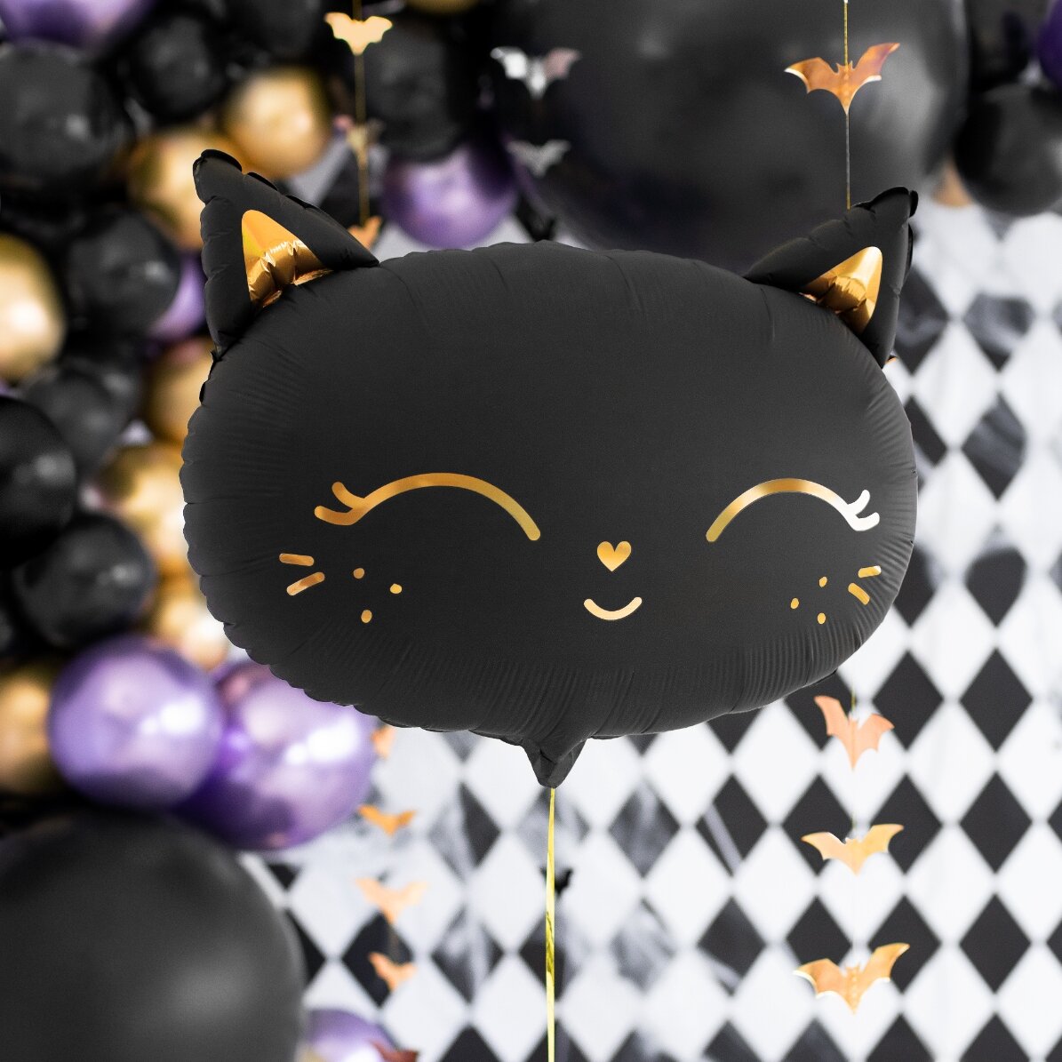 Kattenballon - zwart