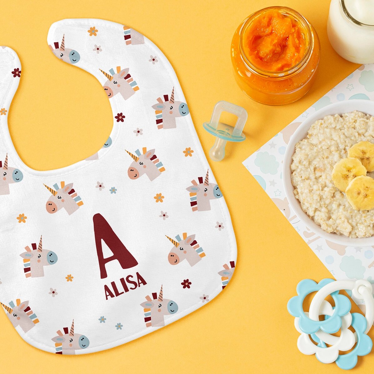 Gepersonaliseerd slabbetje voor baby