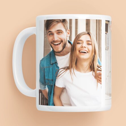Personalised mug with 3 photos
