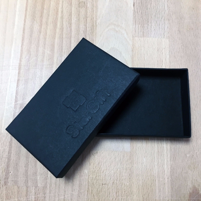 Elegante zwarte geschenkverpakking