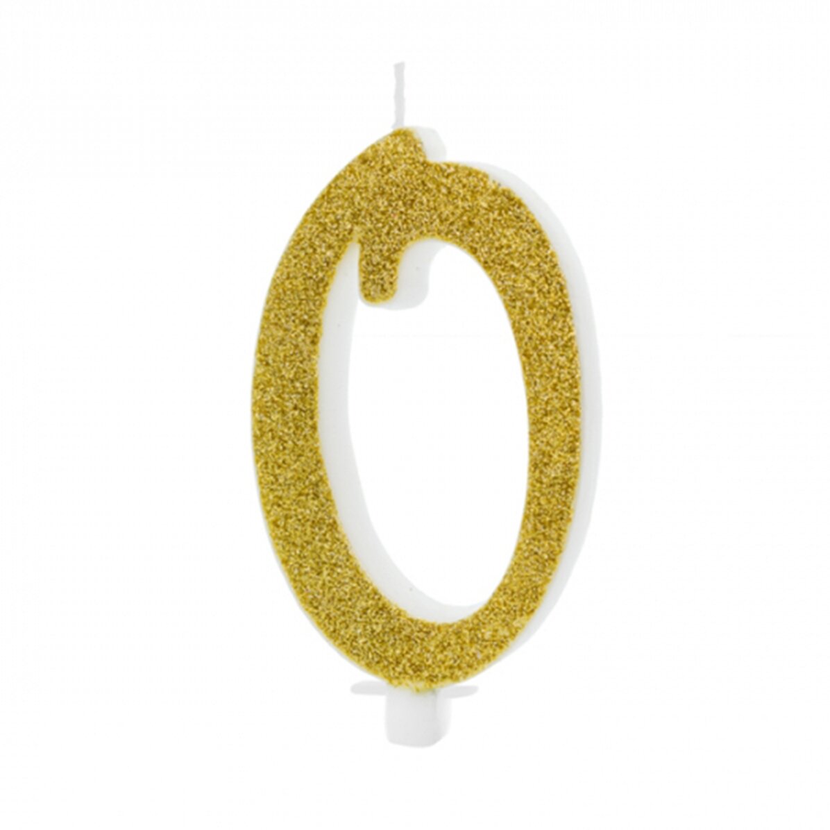 Taartkaarsjes - Gouden cijfers 10 cm