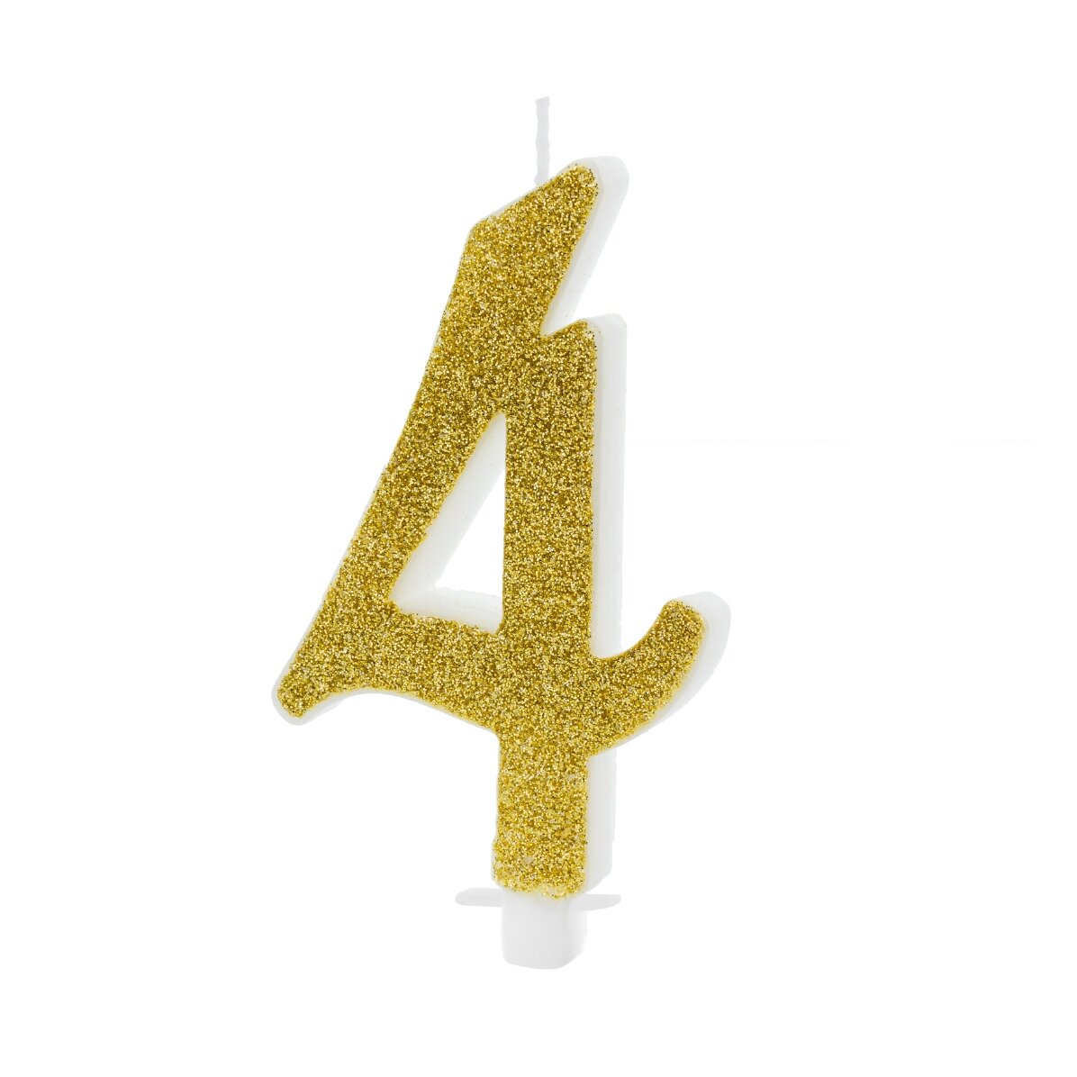 Taartkaarsjes - Gouden cijfers 10 cm