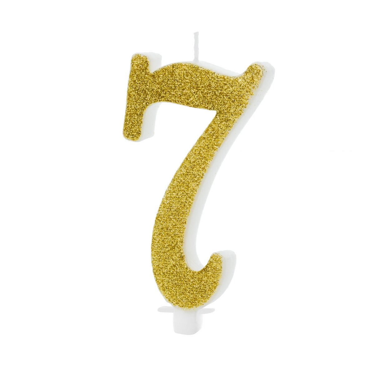 Taartkaarsjes - Gouden cijfers 10 cm