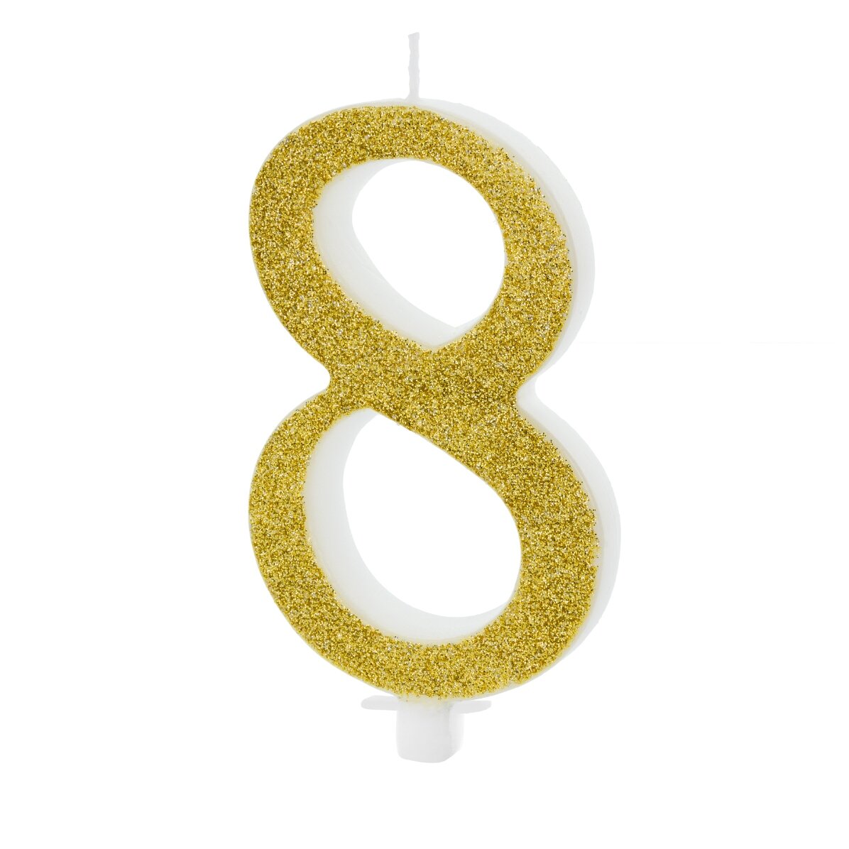 Taartkaarsjes - Gouden cijfers 10 cm