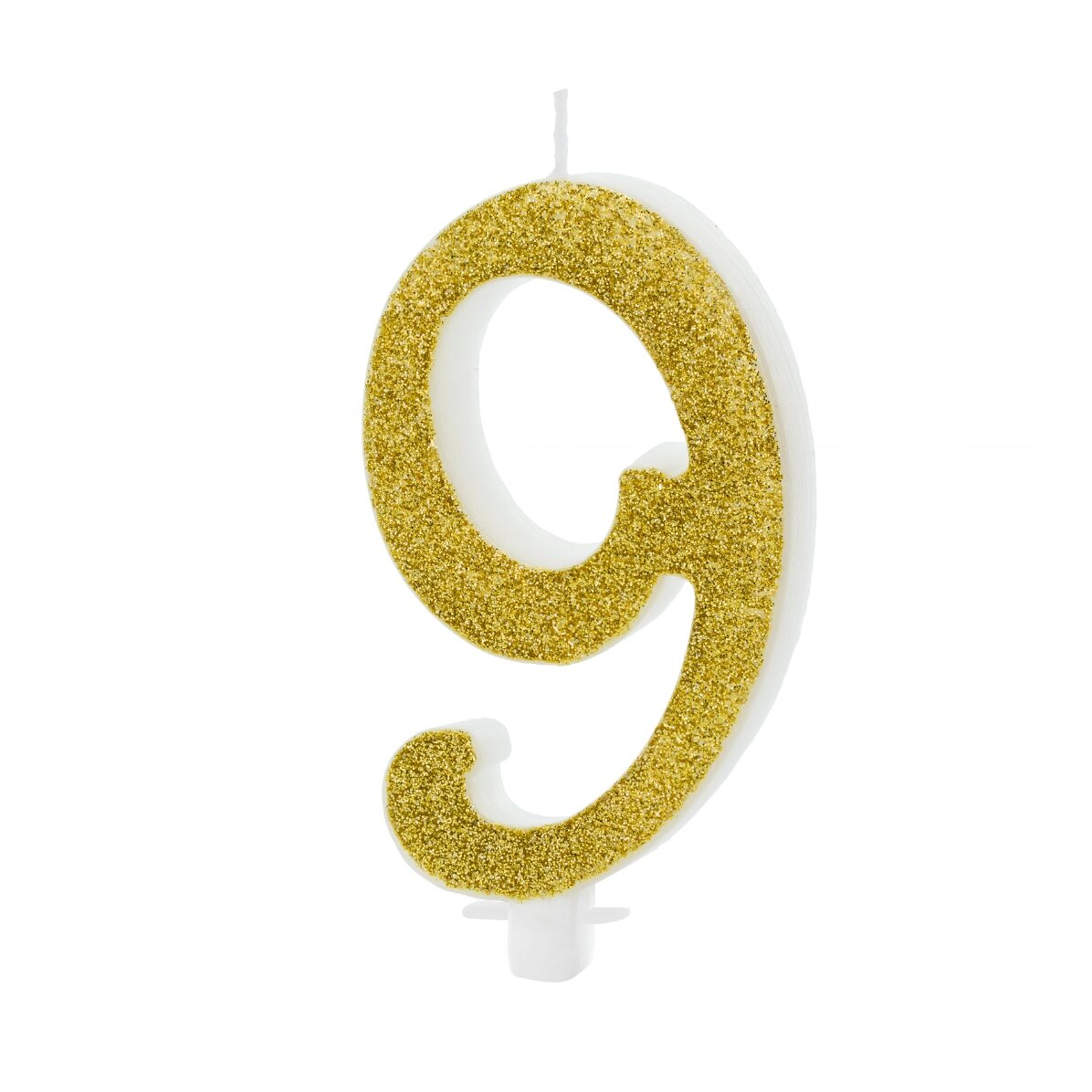 Taartkaarsjes - Gouden cijfers 10 cm