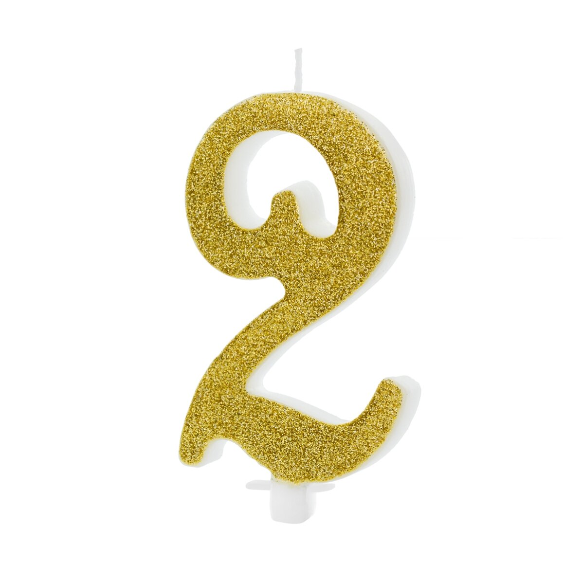 Taartkaarsjes - Gouden cijfers 10 cm