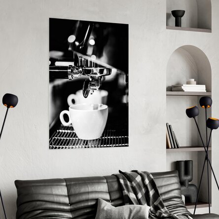 Black and white coffee time poster