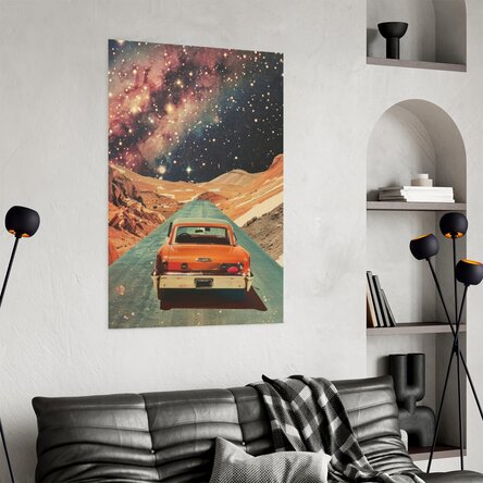 Poster Car among the stars