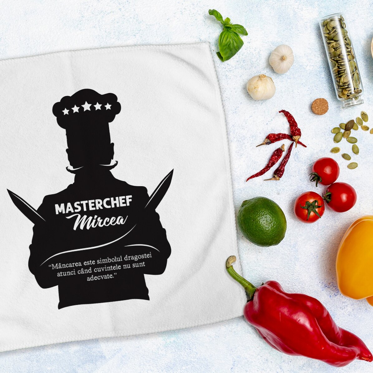 Personalised towel with text - Masterchef