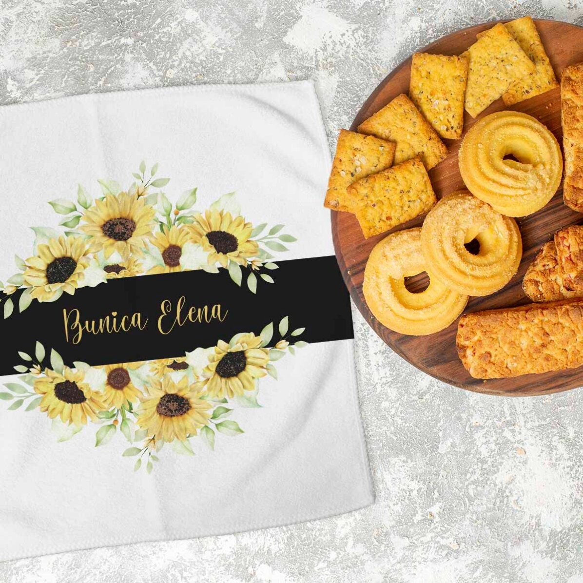 Gepersonaliseerde handdoek met tekst voor oma