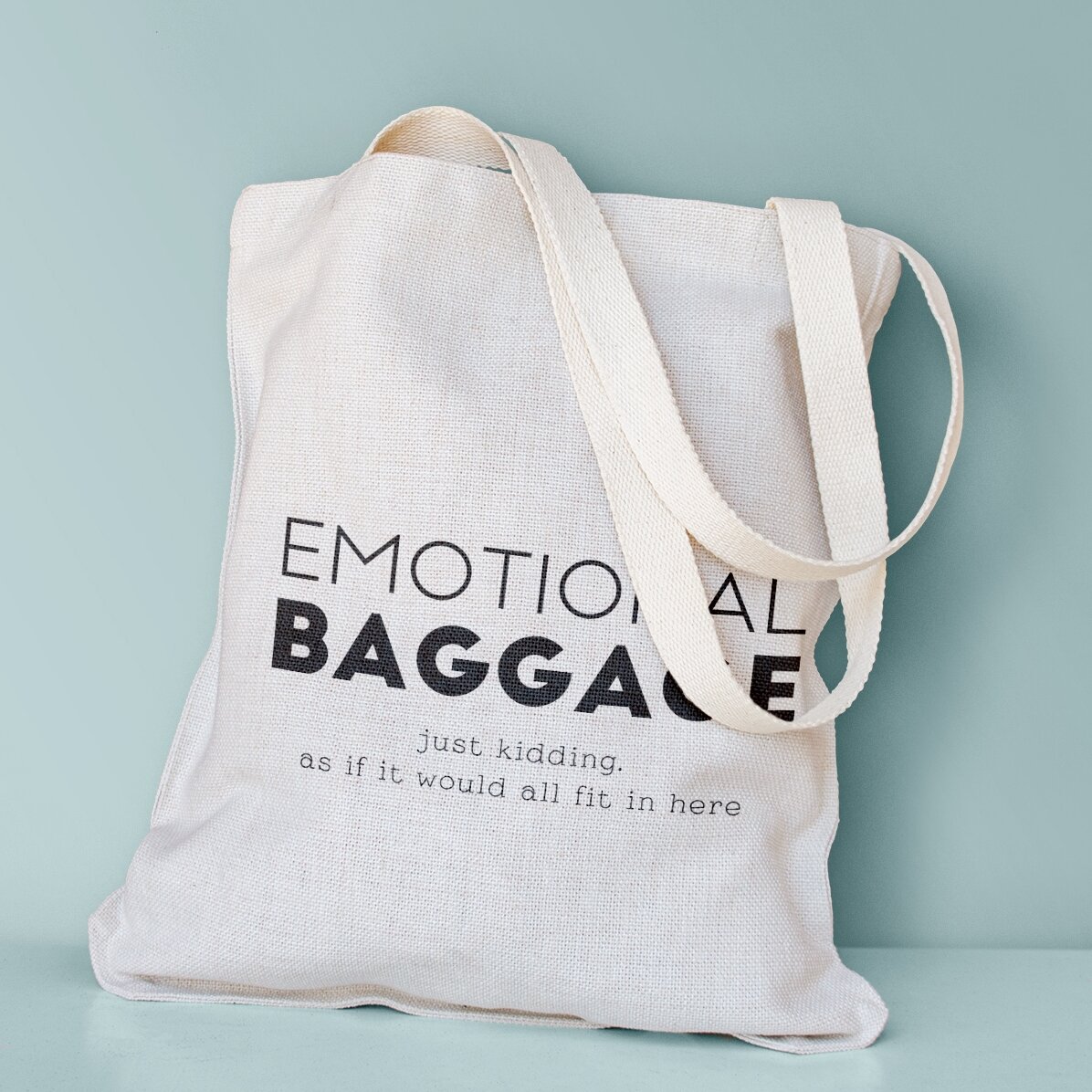 Gepersonaliseerde tas met tekst - Emotional Baggage