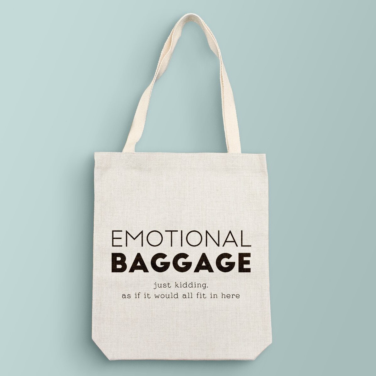 Gepersonaliseerde tas met tekst - Emotional Baggage