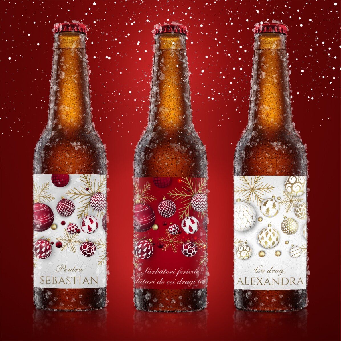 Set van 3 biertjes - Vrolijk Kerstfeest!