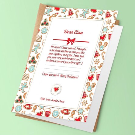 Personalised greeting card - Letter from Santa Claus