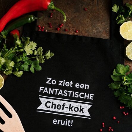 Gepersonaliseerd setje met tekst - Awesome Chef