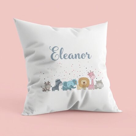 Personalised cushion with text - Baby's name