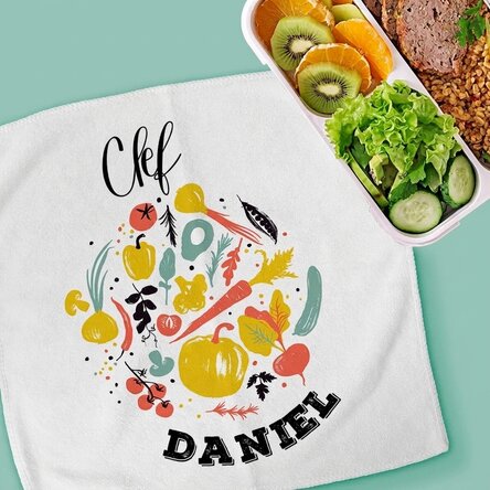 Handdoek met gepersonaliseerde tekst - Chef