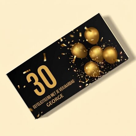 Chocolade met een persoonlijke boodschap voor een verjaardag - Birthday Wish