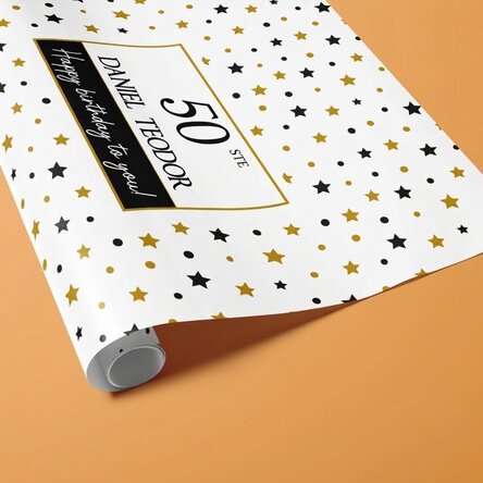 Gepersonaliseerd cadeaupapier met tekst - It's your birthday