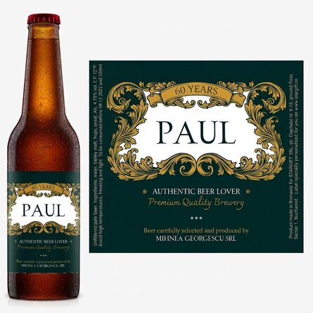 Bier met gepersonaliseerde tekst - Royal 60