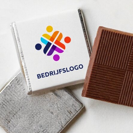 Gepersonaliseerde mini-chocolade met logo