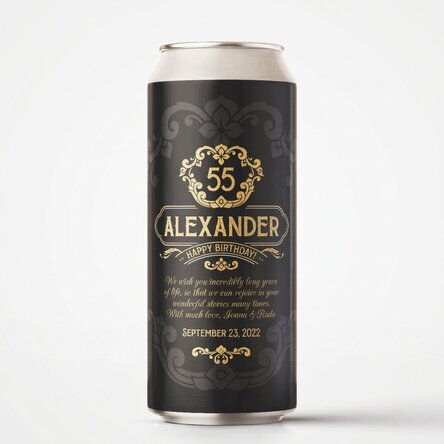 Personalised beer can with text - Premium