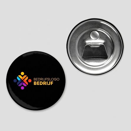Flesopener met magneet, gepersonaliseerd met logo