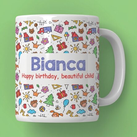 Personalised mug with message - Children's Day