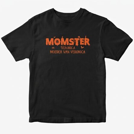 Katoenen T-shirt met gepersonaliseerde tekst - Momster