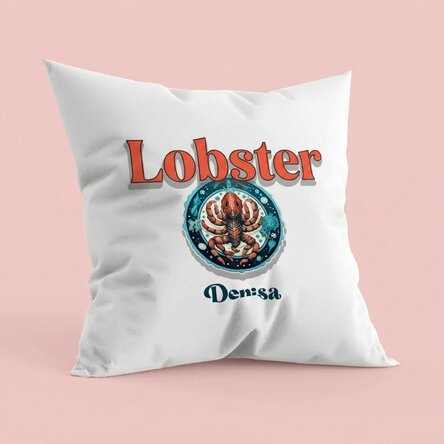 Personalised cushion with name and zodiac sign - Scorpio