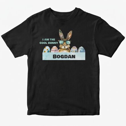 Personalised T-shirt with text - Bunny