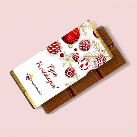 Gepersonaliseerde mini-chocoladetablet met logo en boodschap - Globuri