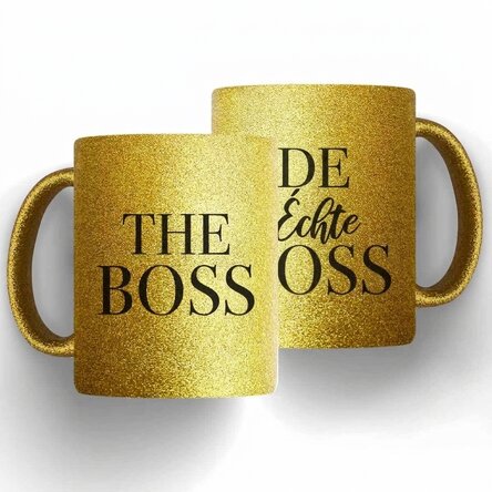 Gepersonaliseerde mokken voor koppels met een boodschap - The Boss & The Real Boss