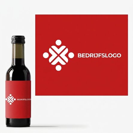 Mini-wijnflesje met eigen logo