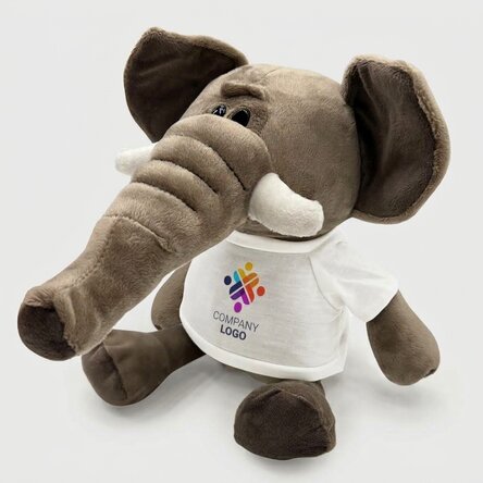 Personalised elephant with logo