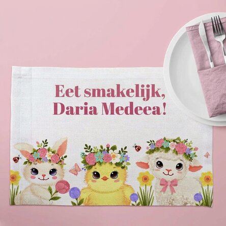 Gepersonaliseerde bordhouder met tekst - Animalute
