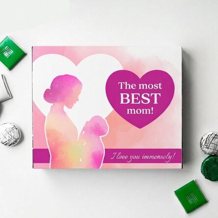 Personalised box of chocolates with message - Mum