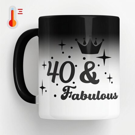 Personalised thermos mug with birthday message - Fabuloasa