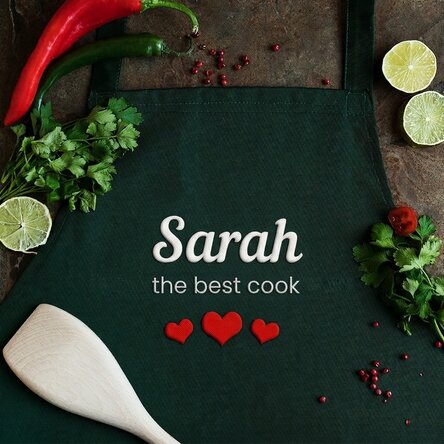 Customised apron - The best cook