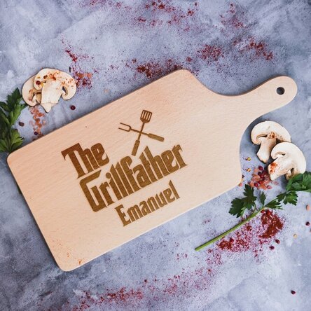 Customised chopping board - The Grillfather