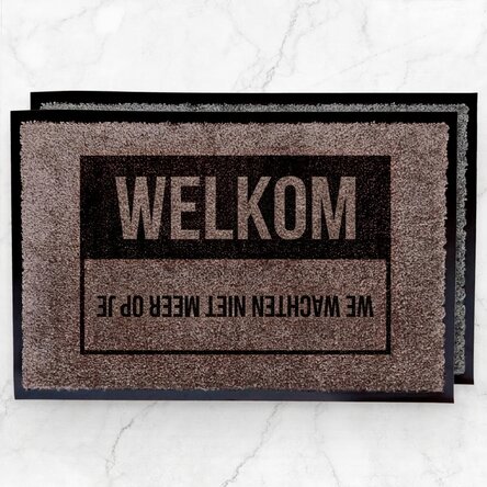 Op maat gemaakte halmat voor binnenshuis - Welcome, Goodbye