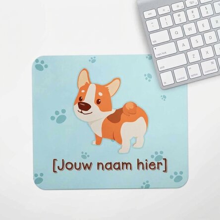 Gepersonaliseerde muismat met tekst - Corgeek