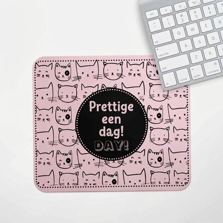 Gepersonaliseerde muismat met tekst - Cats