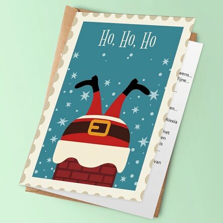 Gepersonaliseerde wenskaart - Ho ho ho!