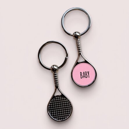 Gepersonaliseerde sleutelhanger met tekst - Baby
