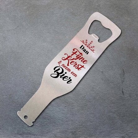 Gepersonaliseerde bieropener - Kerstbier
