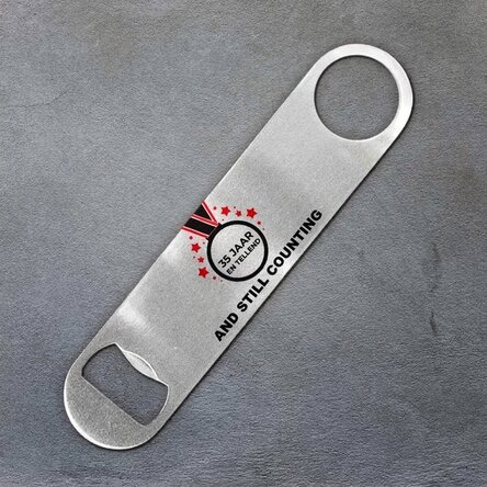 Gepersonaliseerde bieropener met tekst - Anniversary