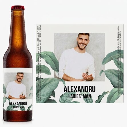 Bier met eigen foto en tekst - Folliage