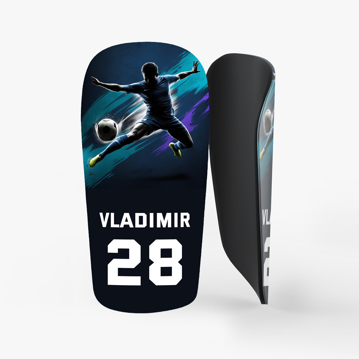 Gepersonaliseerde scheenbeschermers voor voetbal