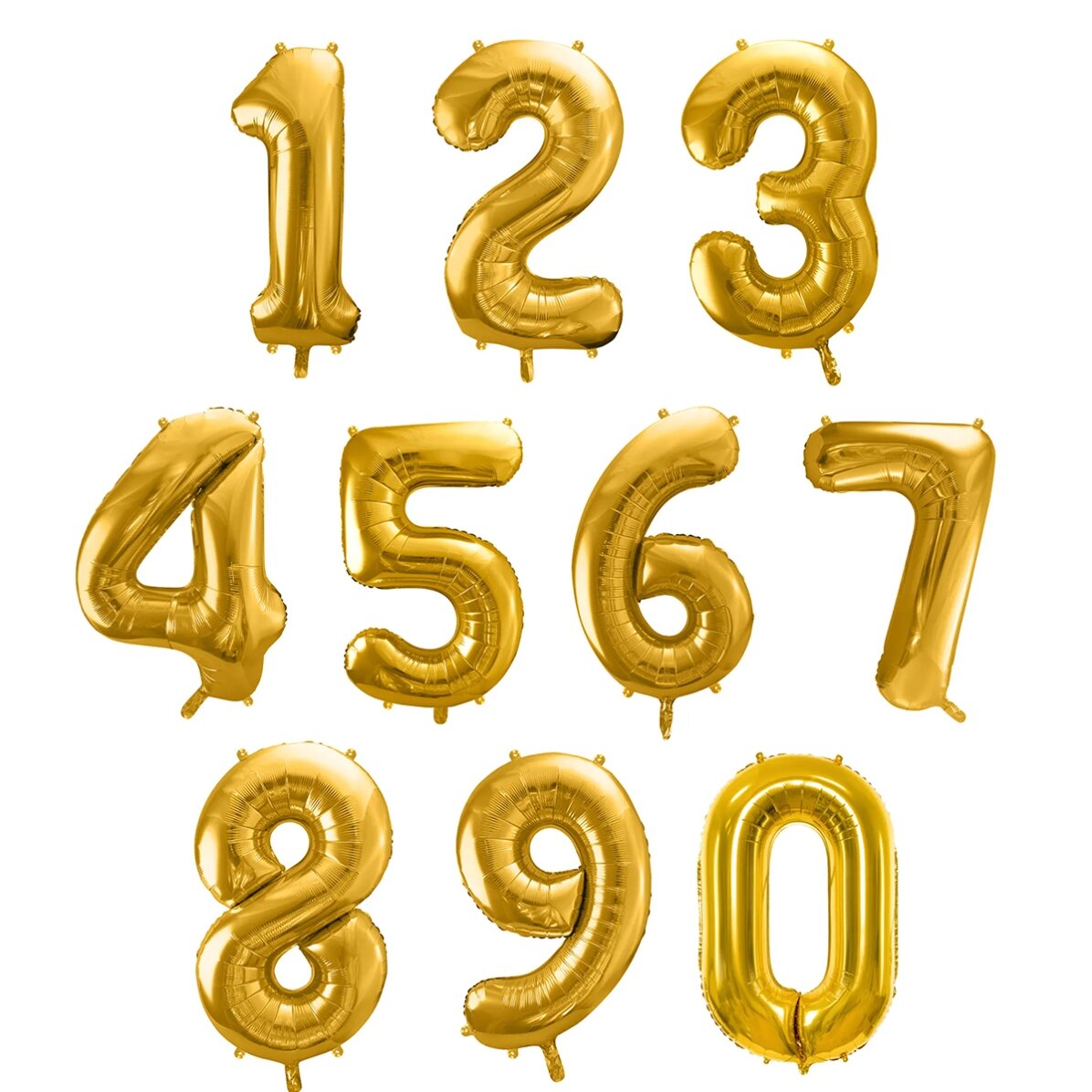 Ballonnen - Gouden cijfers 86 cm